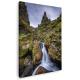 Tablou peisaj cascada in Thakgil Islanda Tablou canvas pe panza CU RAMA 20x30 cm