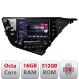 Navigatie Toyota Camry 2017-2021 V2 Android radio gps internet 8 core QLED 2K 16+512 360 Edotec CarStore Technology