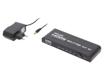 Splitter HDMI 1.4 HDCP Negru foto