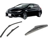 Cumpara ieftin Set 3 stergatoare TOYOTA AURIS (_E18_) din 2012-2018, pentru parbriz si luneta fata si spate auto, Bosch Twin-Aerotwin Retrofit, din cauciuc siliconat