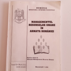Managementul resurselor umane în Armata României - ANUL II - NR. 6