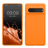 Husa kwmobile pentru Google Pixel 7, Silicon, Portocaliu, 59451.150, Carcasa