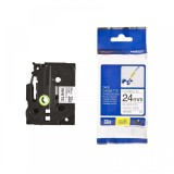 Brother TZEFX251 Tape 24mm Black/White Ribbon Cartridge