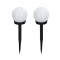 Set 2 lampi solare led, flippy, forma sferica, tip glob, diametru 10 cm, alb rece