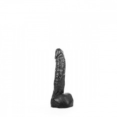 Dildo Realist All Black PVC Negru 21 cm