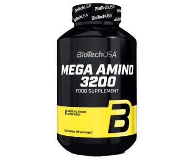 Supliment Alimentar Mega Amino 3200 100 tablete Bio Tech Usa foto