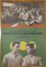 Ultimul pistolar din Cross Creek afis / poster cinema vintage original foto