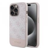 Husa pentru Apple iPhone 15 Pro Max, Guess, 4G Stripe, Roz
