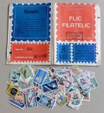 1992 - Plic filatelic de 8 lei cu 30 timbre romanesti si 15 straine