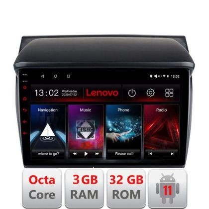 Navigatie Mitsubishi L200/Pajero 2006-2013 Octa Core cu Android Radio Bluetooth Internet GPS WIFI DSP 3+32GB LENOVO LITE CarStore Technology
