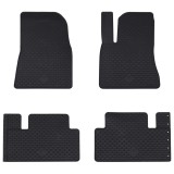 vidaXL Covor pentru mașină 4 pcs Negru Cauciuc 42029131