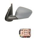 Oglinda exterioara Citroen C-Elysee, 11.2012-01.2017, Peugeot 301, 01.2013-01.2017, Stanga, Crom, electrica, Cu incalzire, carcasa prevopsita, grundu