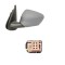 Oglinda exterioara Citroen C-Elysee, 11.2012-01.2017, Peugeot 301, 01.2013-01.2017, Stanga, Crom, electrica, Cu incalzire, carcasa prevopsita, grundu