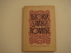 Istoria limbii romane I-limba latina -Acad. Al. Rosetti Editura Stiintifica 1964 foto