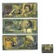 !!! RUSIA = FANTASY NOTES = SET 3 x 100 RUBLE 2020 , COSMONAUTI RUSI - UNC / CARTON METALIZAT // NU TRIMIT PRIN CURIER