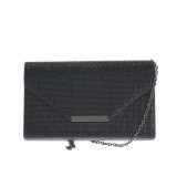Plic elegant de seara cu strasuri negre