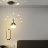 Lustra LED suspendata GILONA 42W, lumina Rece/Calda/Neutra, Negru ModernLight Concept