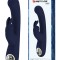 Vibrator Iepuras Lamar, 10 Moduri Vibratii, Ecran LED, Silicon, USB, Albastru Inchis, 22 cm
