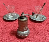 rasnita manuala din alama pentru cafea piper condimente veche vintage traditionala produs original din turcia lucrat manual+bonus