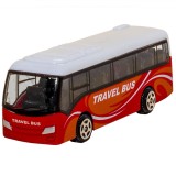 Vehicul Jucărie, Model Autobuz Turistic, 1:64, Culoare Roșu, Material Metal, Oem