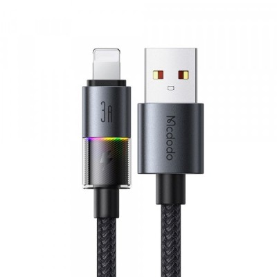Cablu Date si Incarcare USB-A - Lightning McDodo CA-8170 Colorful, 18W, 1.2m, Negru foto