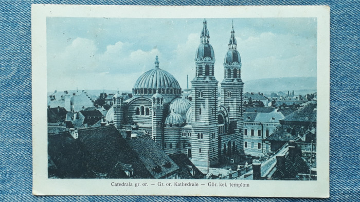 91 - Sibiu - Catedrala gr. or. /carte postala circulata Nagyszeben,Hermanstadt