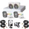 Sistem supraveghere Hikvision ColorVu, 2 x camere exterior 2MP Lumina Alba 20m Audio, 2 x camere interior 2MP Lumina alba 20m Audio, DVR 4 canale 2MP,