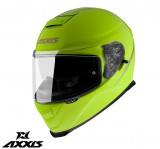 Cumpara ieftin Casca integrala pentru scuter - motocicleta Axxis model Eagle SV A3 galben fluor lucios (ochelari soare integrati) XL (61/62cm)
