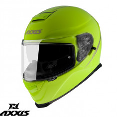 Casca integrala pentru scuter - motocicleta Axxis model Eagle SV A3 galben fluor lucios (ochelari soare integrati) XL (61/62cm)