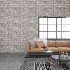VidaXL Panouri de perete 3D, model cărămidă, gri, 10 buc., EPS