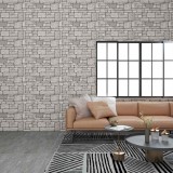 VidaXL Panouri de perete 3D, model cărămidă, gri, 10 buc., EPS