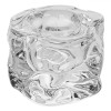 Sfeșnic Decorativ, Sticlă, Formă Trandafir, Transparent, 5x5x4cm, Oem