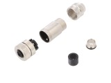 Mufă M12 Ethernet 4 PIN Mamă pe Cablu Drept 6-8mm