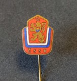 Insignă - Emblema Națională a Republicii Socialiste Cehoslovace (ČSSR)