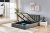 Pat Calypso 180x200 cm Tapitat Stofa Gri Somiera Inclusa (cod ML 1506)