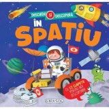 Deschide si descopera, carte cu 12 clapete. In spatiu