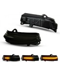 Semnalizari LED Dinamice Oglinda Ford Mondeo MK5 Fusion MK2 Xenon Bright Smoke Portocaliu Set 2 Buc Canbus