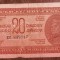 B11 49 - Bancnota foarte veche - Fosta Jugoslavia - 20 dinarI - 1944