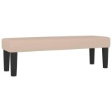 Cumpara ieftin Banca, cappuccino, 100x30x30 cm, piele ecologica