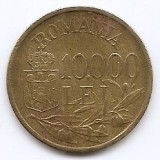 Romania 10,000 Lei 1947 - Mihai I, Alama, 27 mm, KM-76 (2)