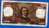 (6) BANCNOTA FRANTA - 100 FRANCS 1965 (02.12.1965), PORTRET PIERRE CORNEILLE