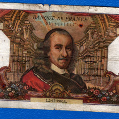 (6) BANCNOTA FRANTA - 100 FRANCS 1965 (02.12.1965), PORTRET PIERRE CORNEILLE