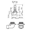 Bec Far Hb3 12V P20d 65W (Blister) Vision Philips 95233 9005PRB1