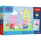 PUZZLE TREFL 30 PREMIUM PLUS KIDS PEPPA PIG ARE UN PLAN PLUS POSTER
