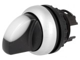 Comutator Rotativ 22mm Alb 3 Pozitii
