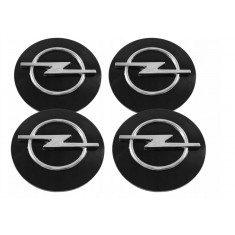 Embleme Opel negre 59 mm Set de 4 bucăți