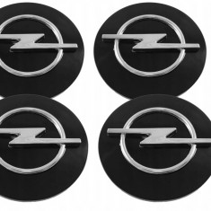 Embleme Opel negre 59 mm Set de 4 bucăți
