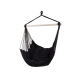 Hamac Scaun Suspendat Verk Group Negru, 100x100cm, 120kg, 2 Perne Incluse, Bumbac/Poliester, Interior/Exterior