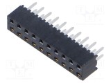 Conector şiruri pini mamă 20 pini 2mm aurit THT SAMTEC