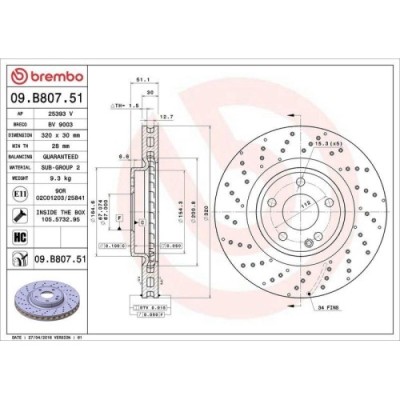 Set disc frana Mercedes Clasa A (W176) 06.12-05.18, B-Class Sports Tourer (W246 W242) 10.11-12.18, Cla Coupe (C117) 01.13-03.19, Cla Shooting Brake ( foto